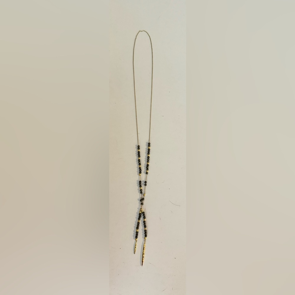 Gorjana large bead necklace! The beads can be moved up and down!